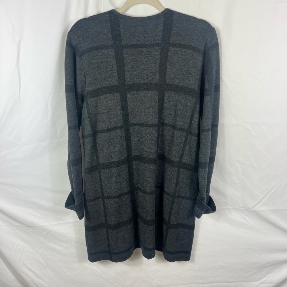 Apt. 9 Gray Plaid Cardigan - Picture 4 of 5